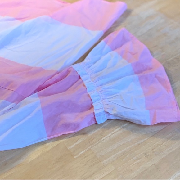 Crown & Ivy One Shoulder Bell Sleeve Ruffle Top - Picture 4 of 8